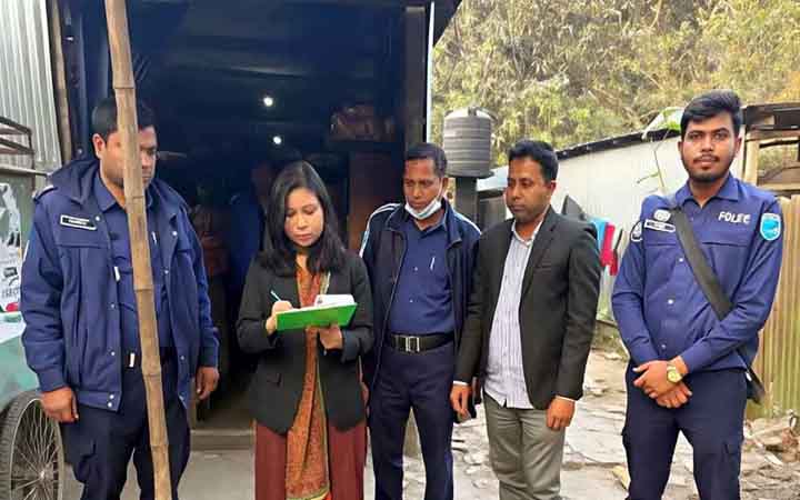 নোংরা পরিবেশে খাবার তৈরি, ৪ প্রতিষ্ঠানকে জরিমানা